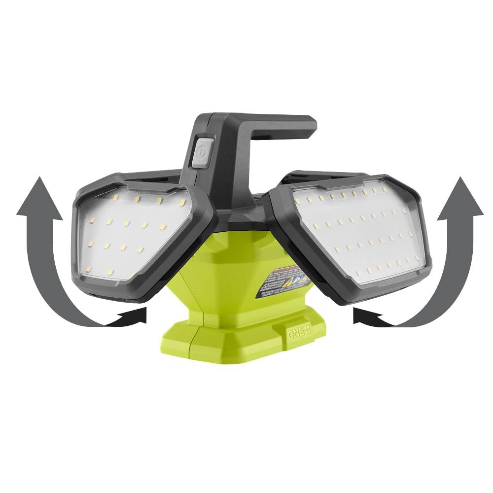 RYOBI ONE+ 360° light delivers up to 15 hours runtime with a 6Ah battery.