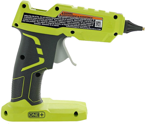 RYOBI ONE+ battery 1.3Ah powers extended glue sessions across projects.