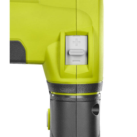 RYOBI ONE+ belt sander demonstrates use in tight spaces and corners.