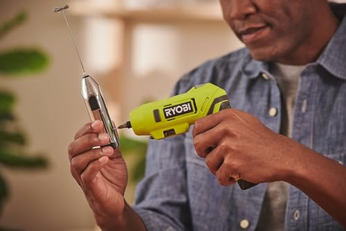 RYOBI ONE+ cordless screwdriver straight grip for straightforward fastenings in easy reach areas.