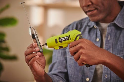 RYOBI ONE+ cordless screwdriver straight grip for straightforward fastenings in easy reach areas.