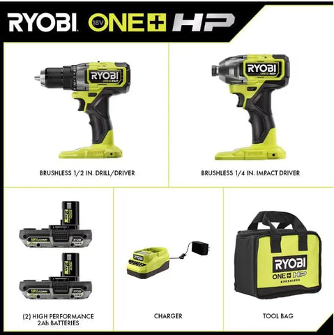 Ryobi ONE+ HP 18V 2.0Ah second battery for longer use