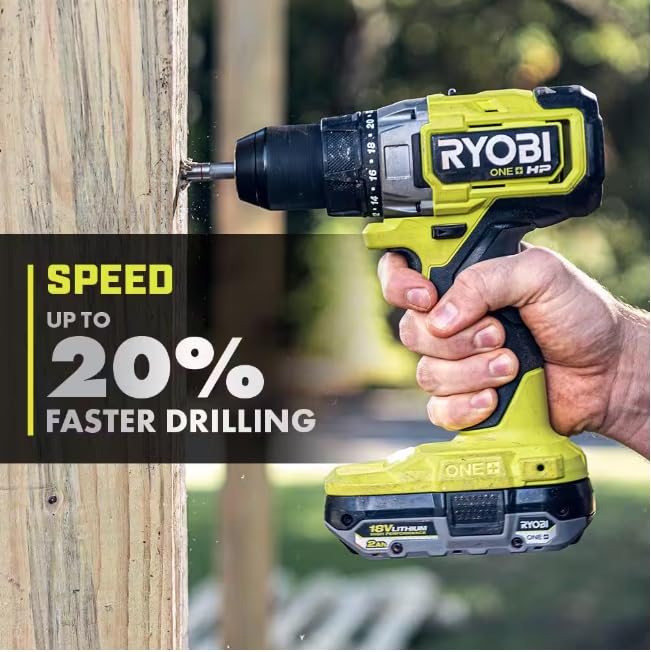 Ryobi ONE+ HP 18V charger powering tools quickly
