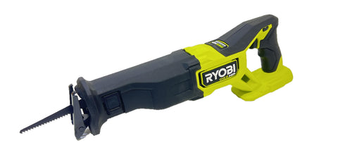 RYOBI ONE+ HP brushless reciprocating saw pivoting shoe for stable cuts on tricky angles.