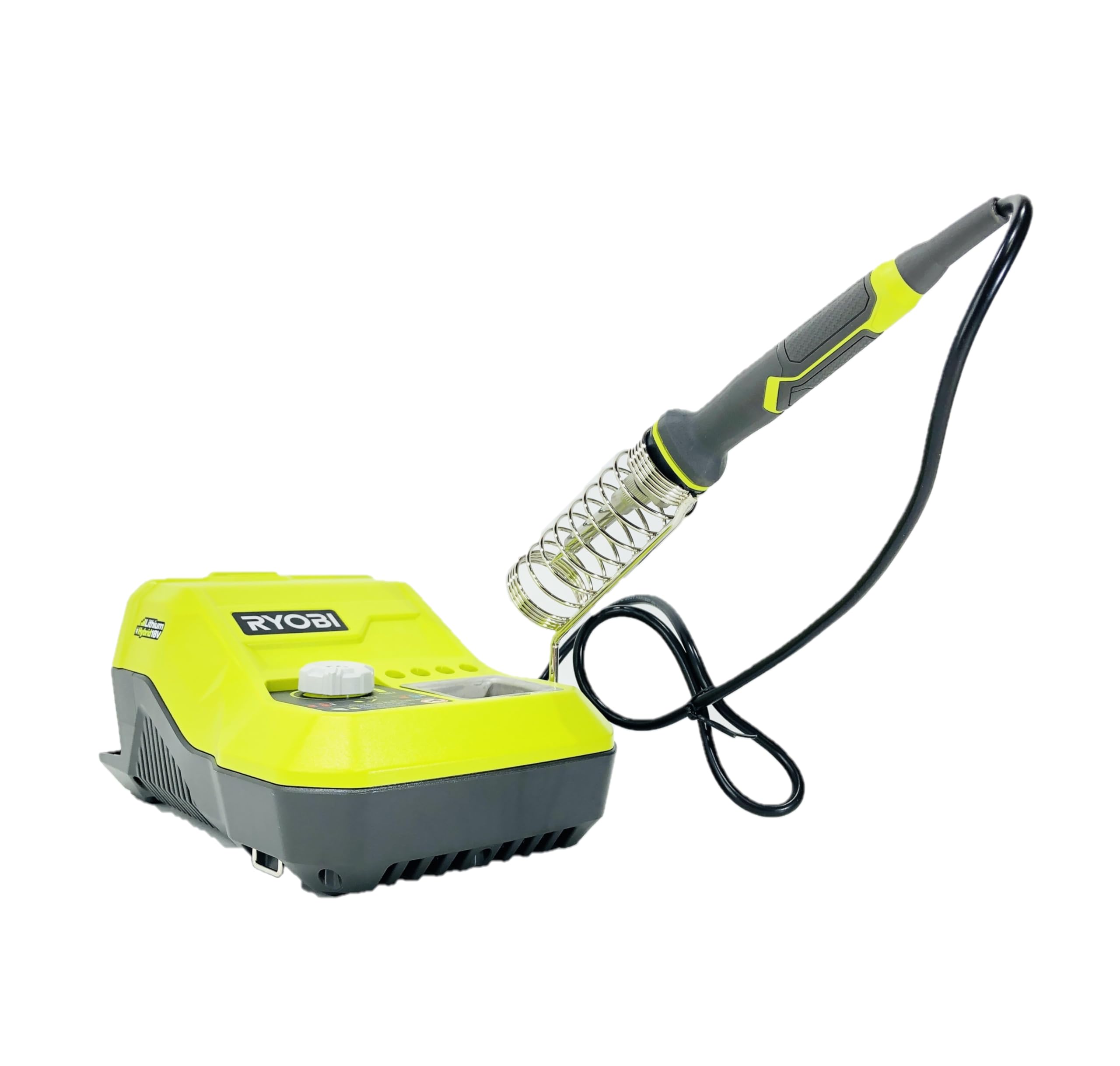 RYOBI ONE+ P3100 iron holder provides safe storage between tasks