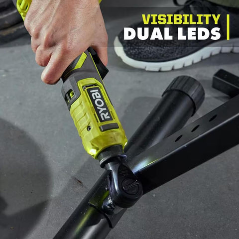 RYOBI ONE+ Multi-Size Ratchet ergonomic paddle trigger provides control