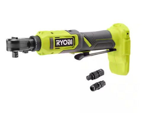 RYOBI ONE+ Multi-Size Ratchet front view showing compact design for tight spaces