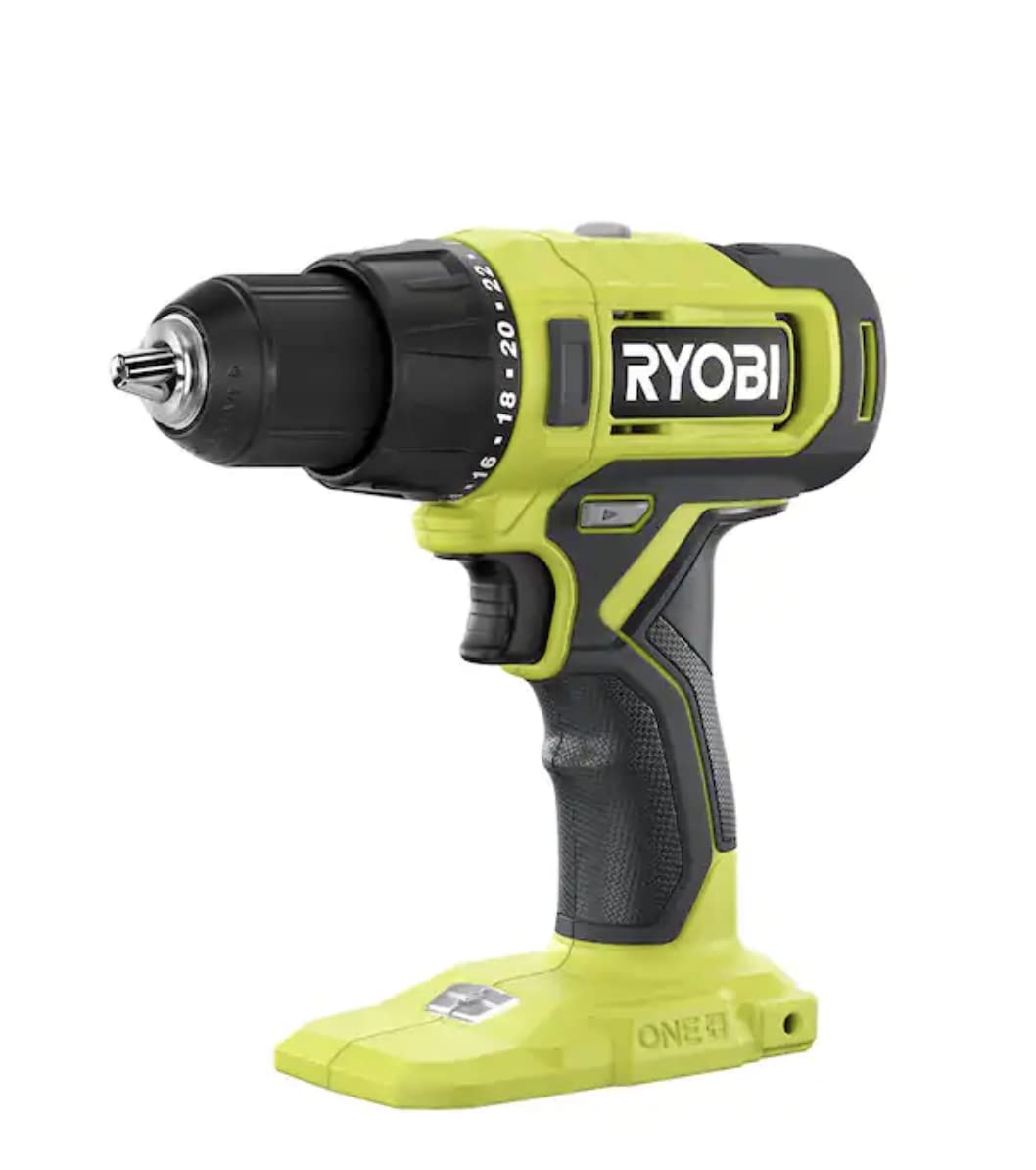 RYOBI ONE+ PCL206 drill driver front view; compact power for quick home projects.