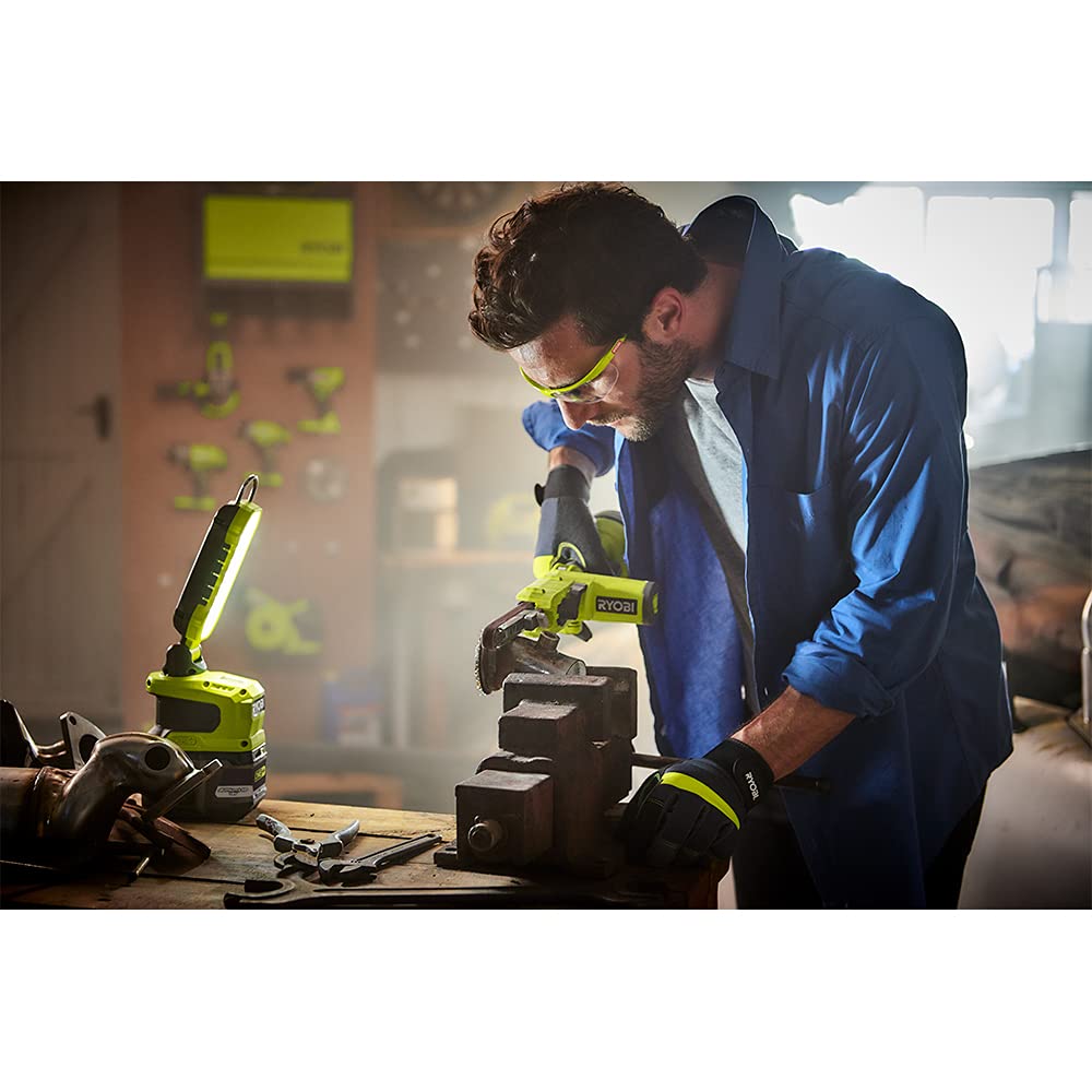RYOBI ONE+ sander offers 60/80/120 grit belts for versatile prep and finish.