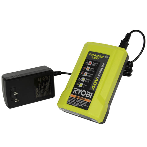 RYOBI OP404 charging technology supports battery protection and longevity.