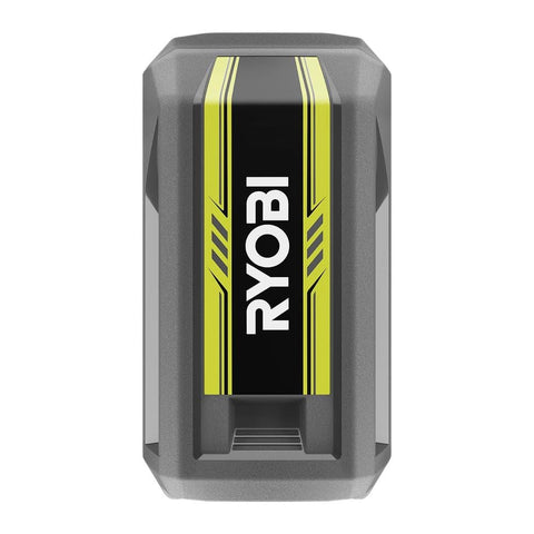 RYOBI OP4040 onboard indicator shows remaining charge for efficient task planning.