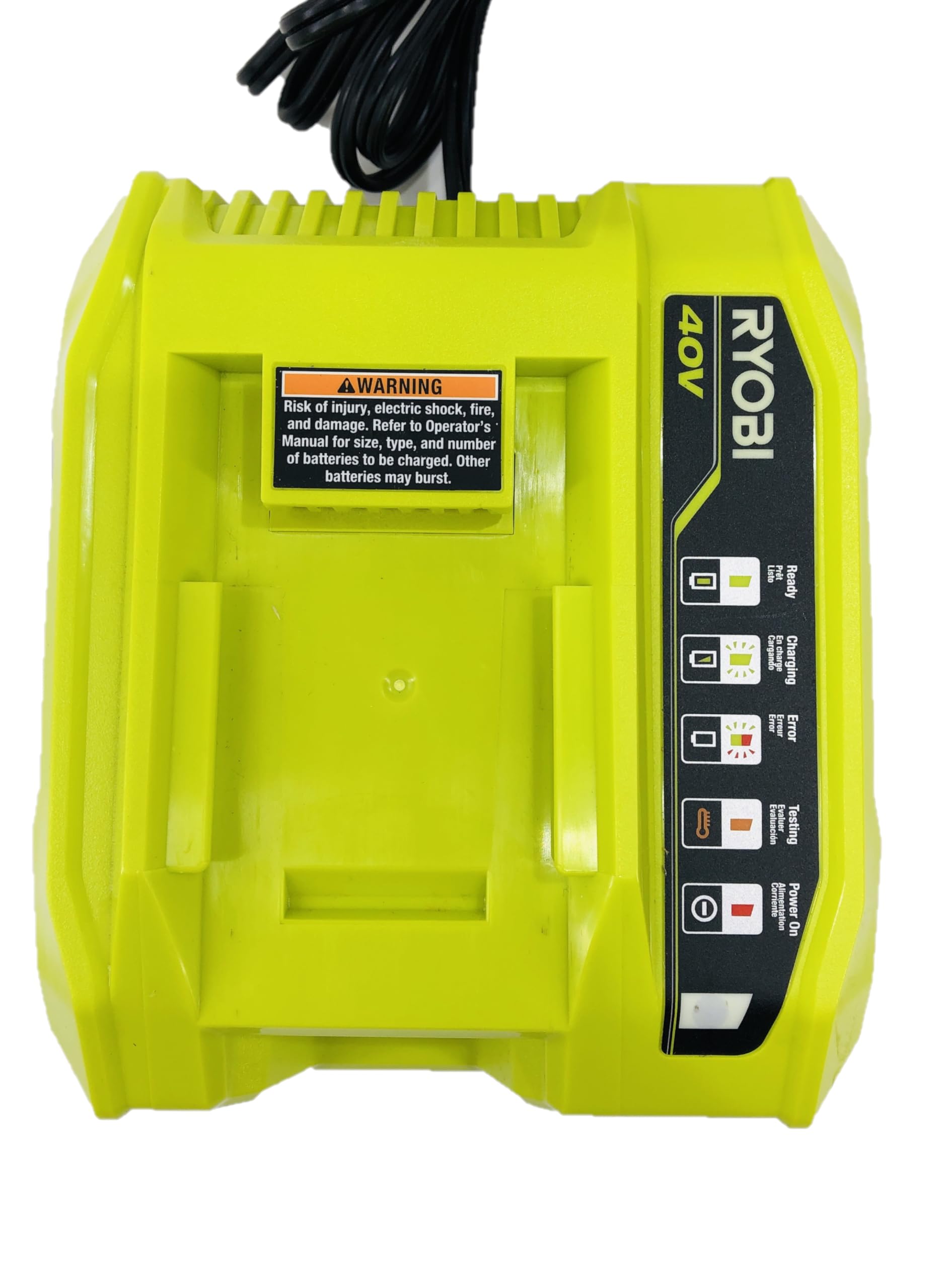 RYOBI OP406A thermal indicator signals heat status to help protect batteries.