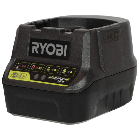 RYOBI P118B charger diagnostic indicator showing charge status