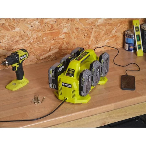 RYOBI P135 USB port charges your phone alongside batteries