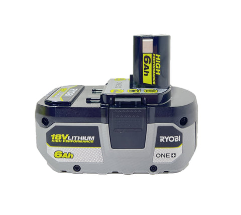 RYOBI P193 6.0Ah battery illuminated indicator for at-a-glance status