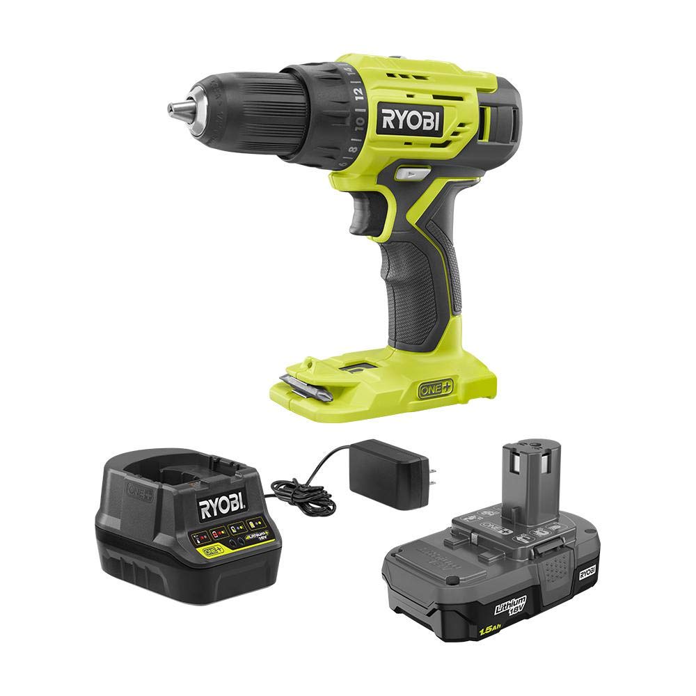 RYOBI P215K drill/driver with 1/2 inch chuck and precise torque control.