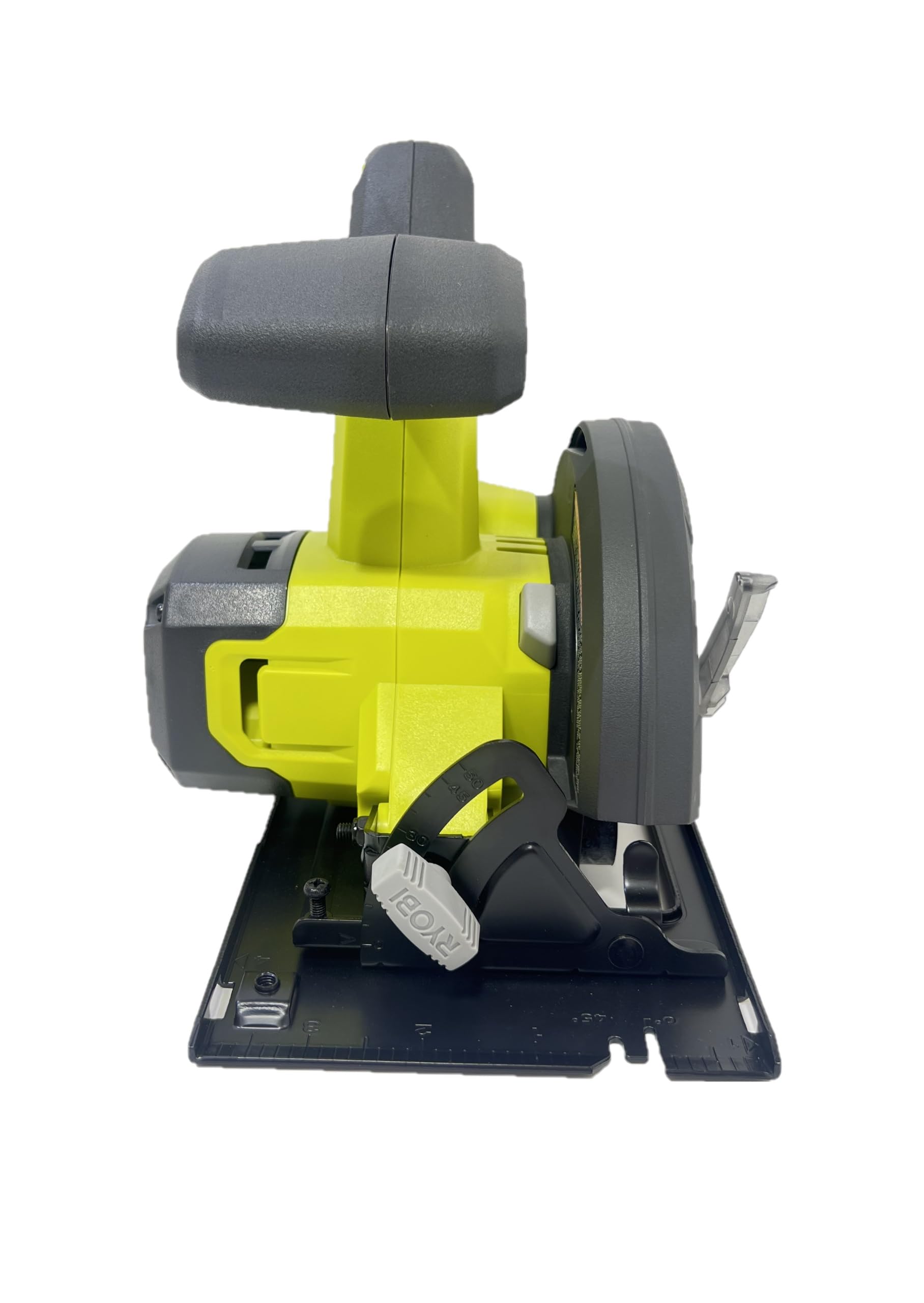 RYOBI P505 onboard wrench enables quick blade changes.