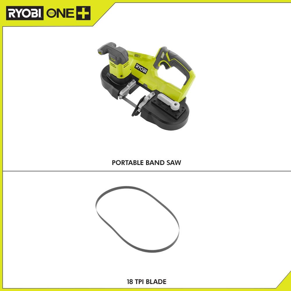 RYOBI P590 2.5in cut capacity cutting wood, metal, and plastic.