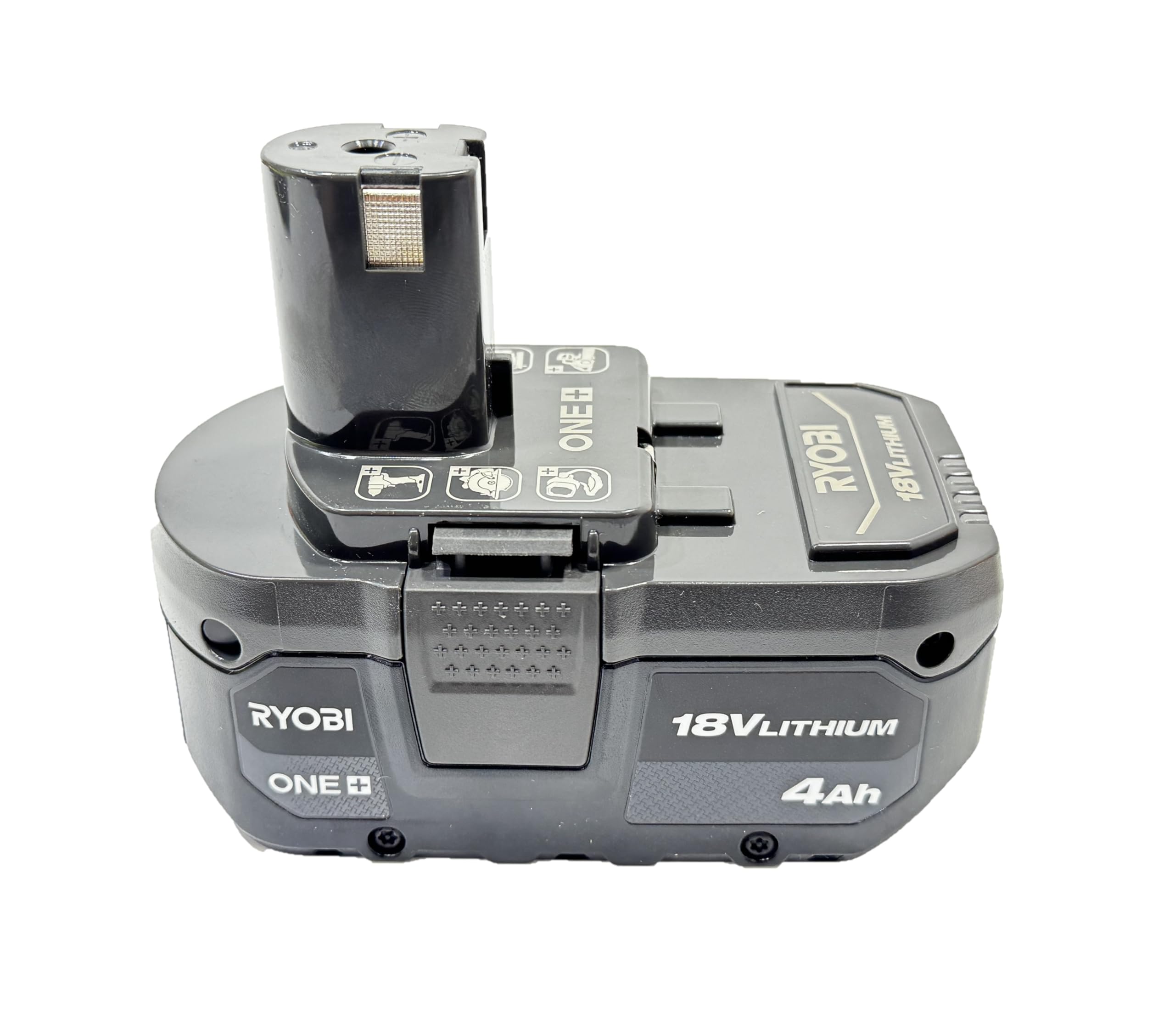 Ryobi PBP005 4Ah battery in action demonstrates longer runtime for extended projects.