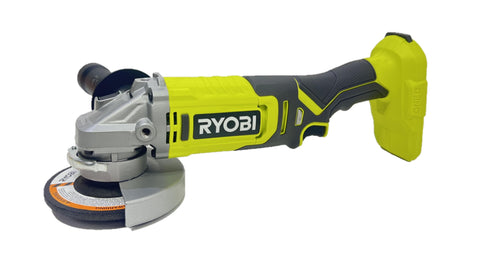 RYOBI PCL445B front view shows a compact cordless grinder for tight spaces.