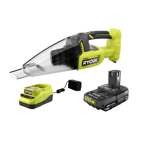 RYOBI PCL705K dust cup shows easy-empty design for fast debris disposal.
