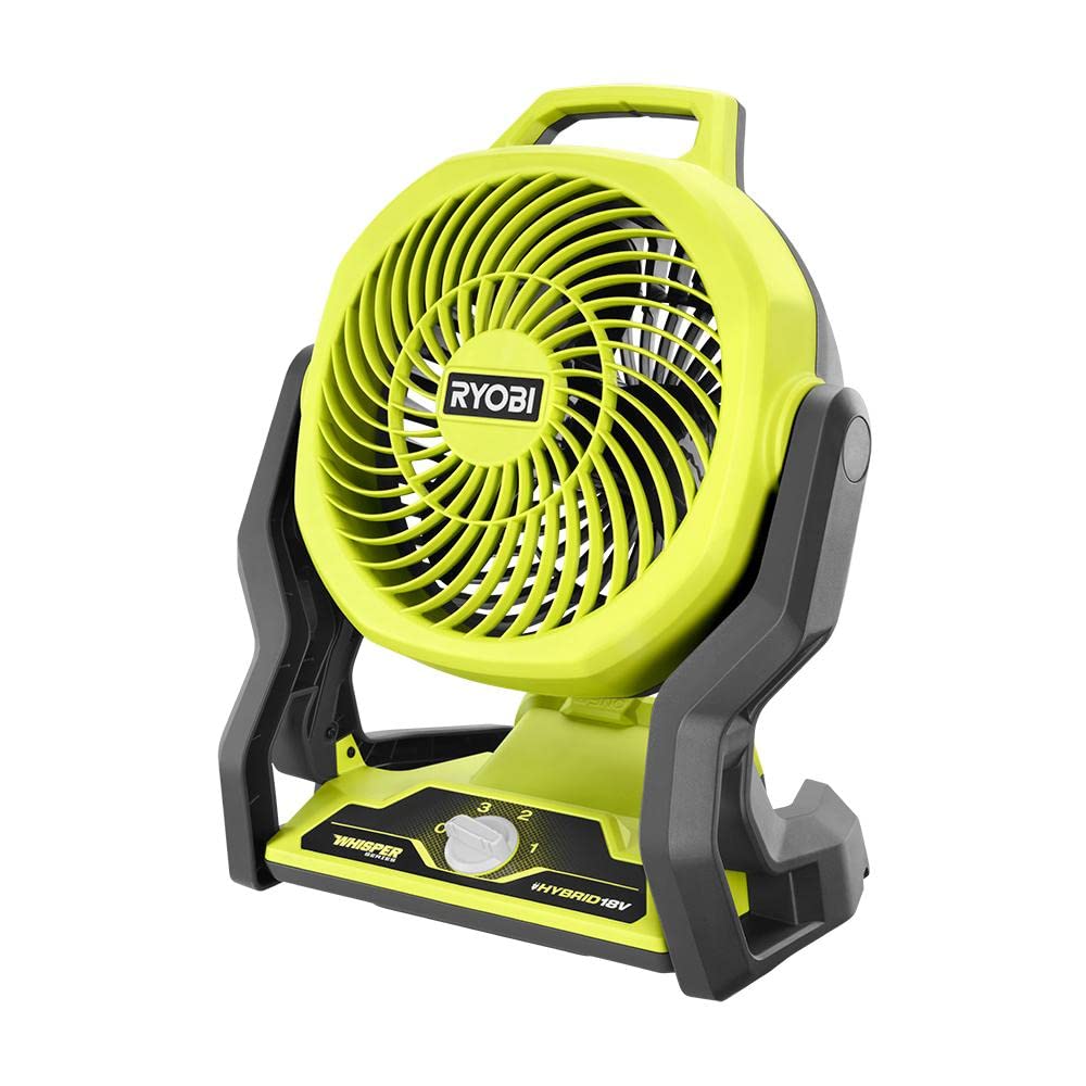 RYOBI PCL811B blade close-up showing smooth airflow and quiet performance
