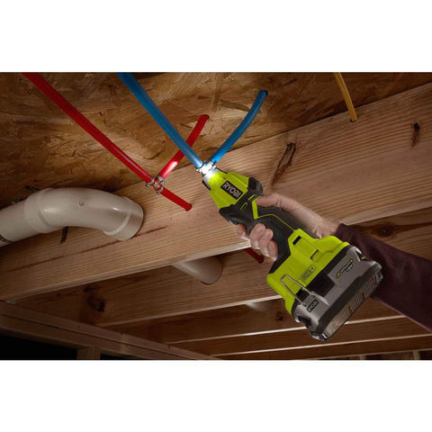 Ryobi P660 fits all PEX clamp ring sizes for flexibility.