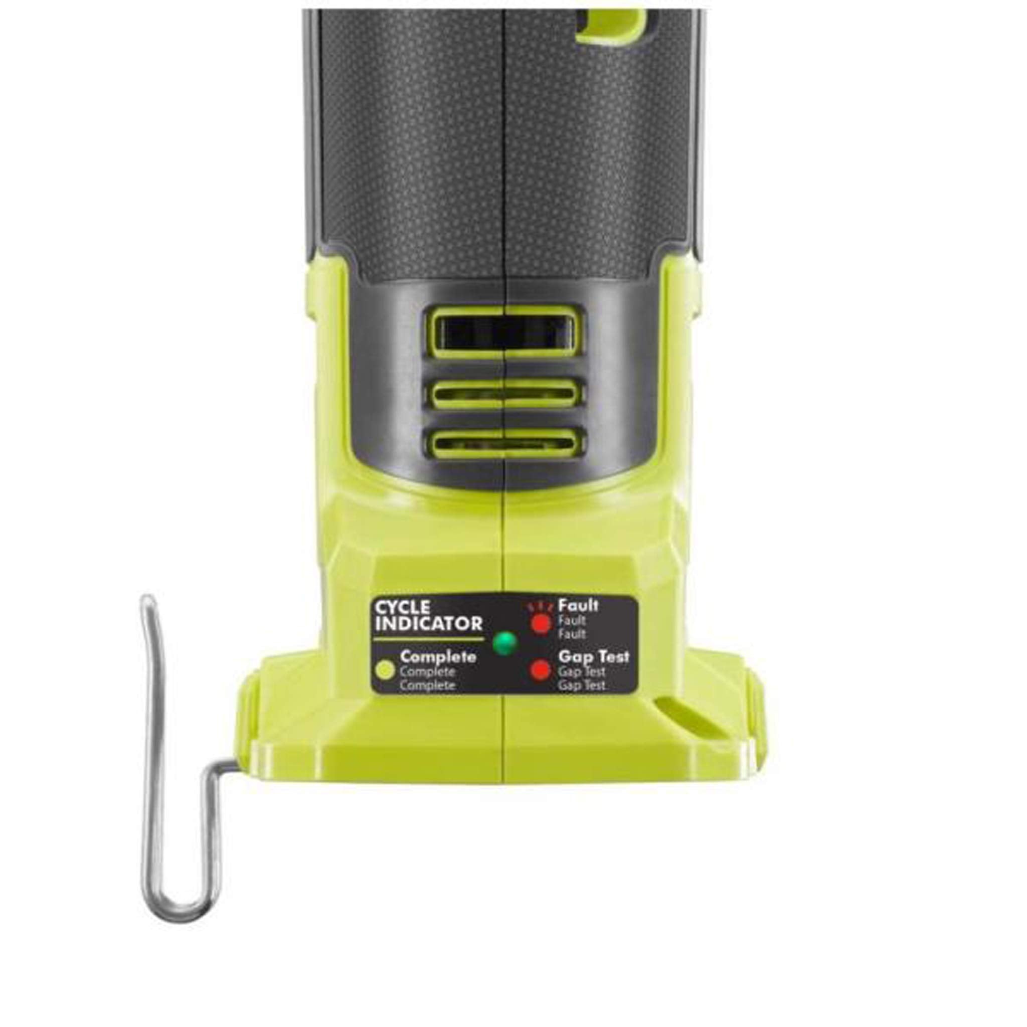 Ryobi P660 Go/No-Go gauge helps quick, accurate size checks.