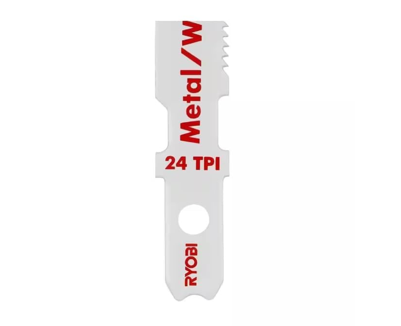 Ryobi blades for plastic and thin metal offering clean, precise results.