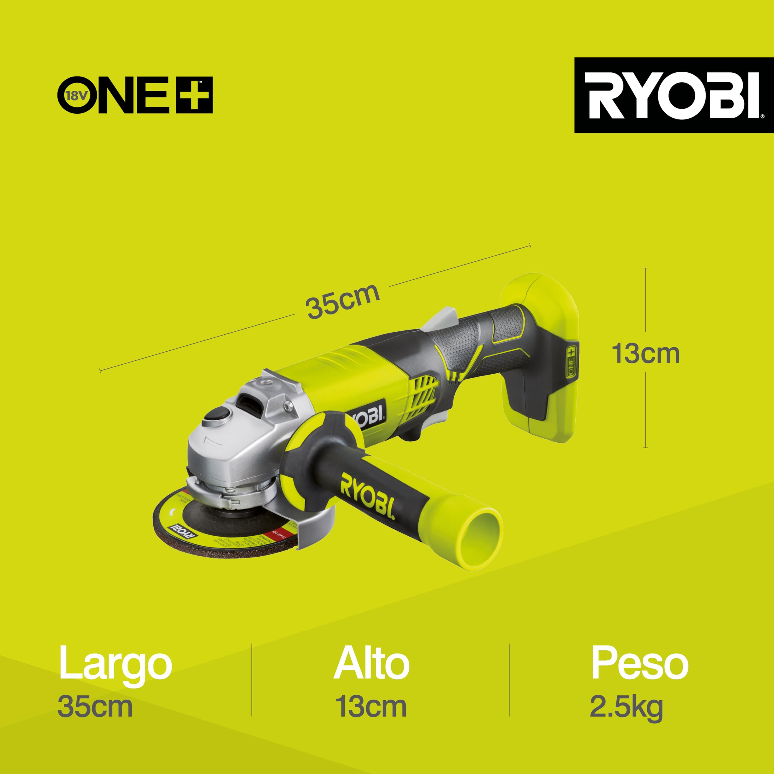 Ryobi R18AG-0 compact, portable tool ready for on-the-go work.
