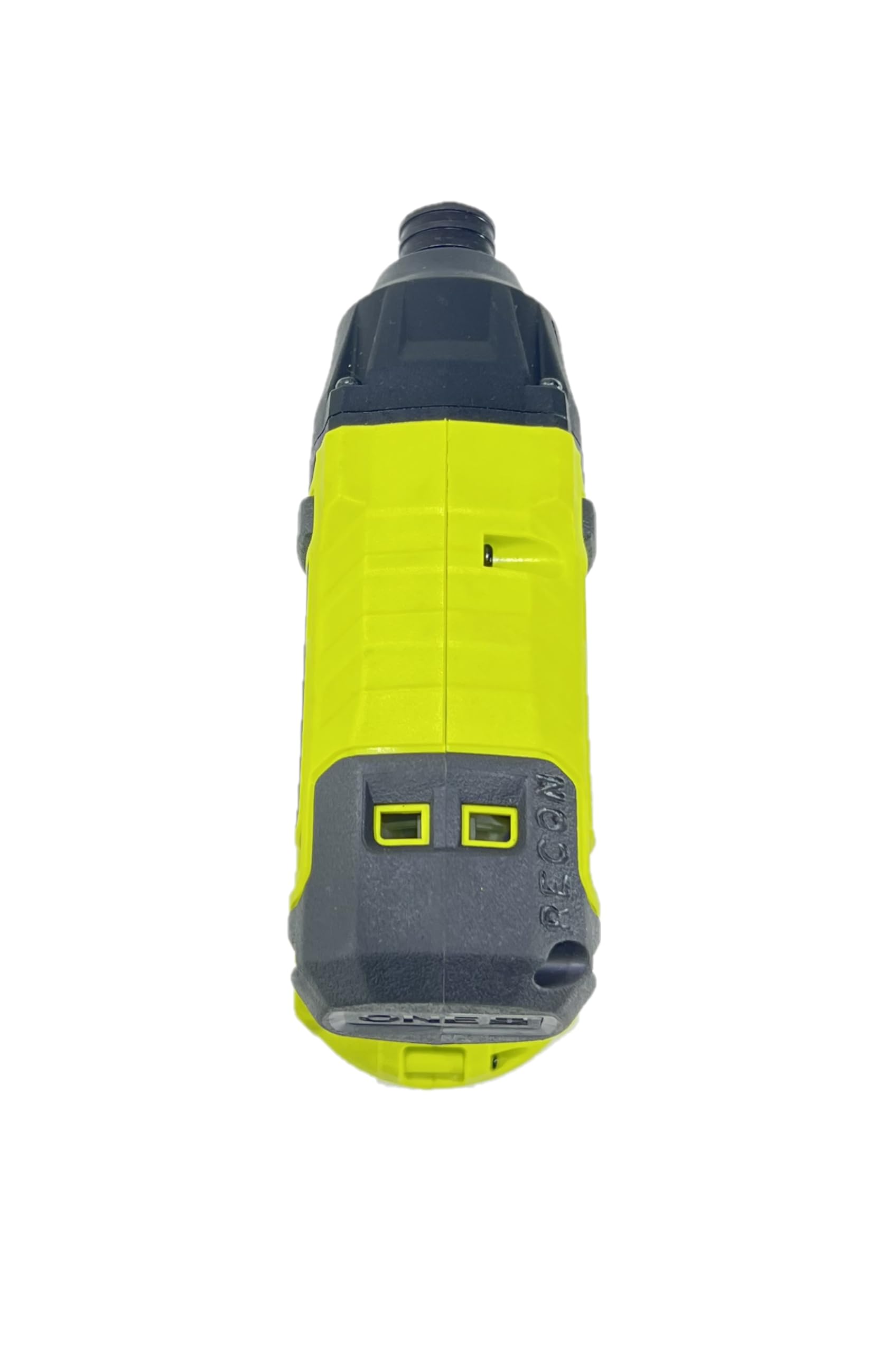 RYOBI R18ID2-0 1/4-inch quick-connect for rapid bit swaps.
