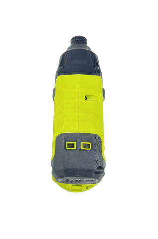 RYOBI R18ID2-0 1/4-inch quick-connect for rapid bit swaps.