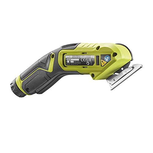 RYOBI RCT4-120G blade close-up emphasizing self-sharpening feature for consistent cuts.