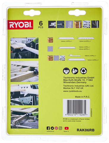 RYOBI RAK06RB metal-cutting blade for fast metal work