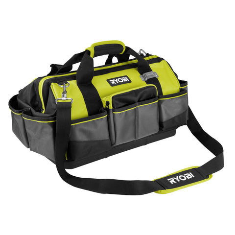 Ryobi RSSMTB1 front view tool bag for organized storage.