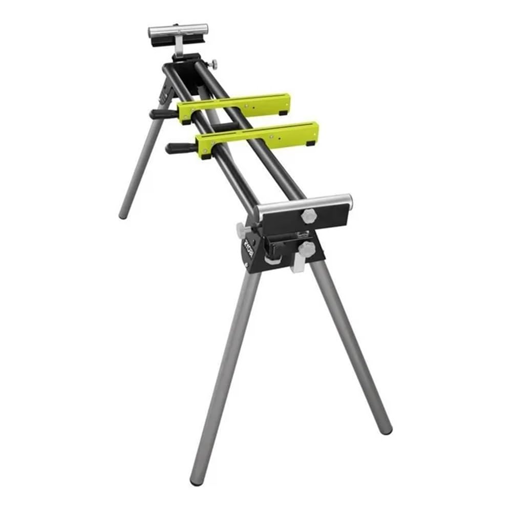 RYOBI Universal Miter Saw QUICKSTAND foldable setup for portable, quick mounting.