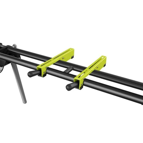 RYOBI Universal Miter Saw QUICKSTAND material supports improve repeatable cuts.
