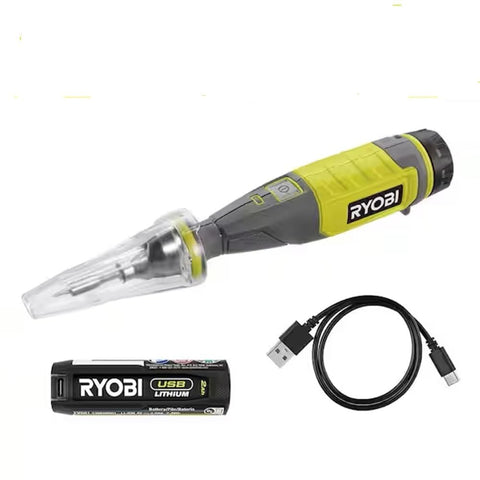 RYOBI USB Lithium Soldering Pen with portable cordless battery for quick repairs.