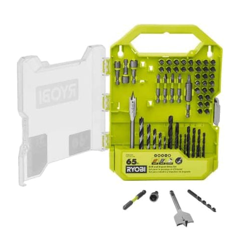RYOBI woodboring spade bits 1/2 to 1 inch in a row