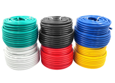 Ryukiro 12 gauge red primary wire for automotive and trailer wiring.