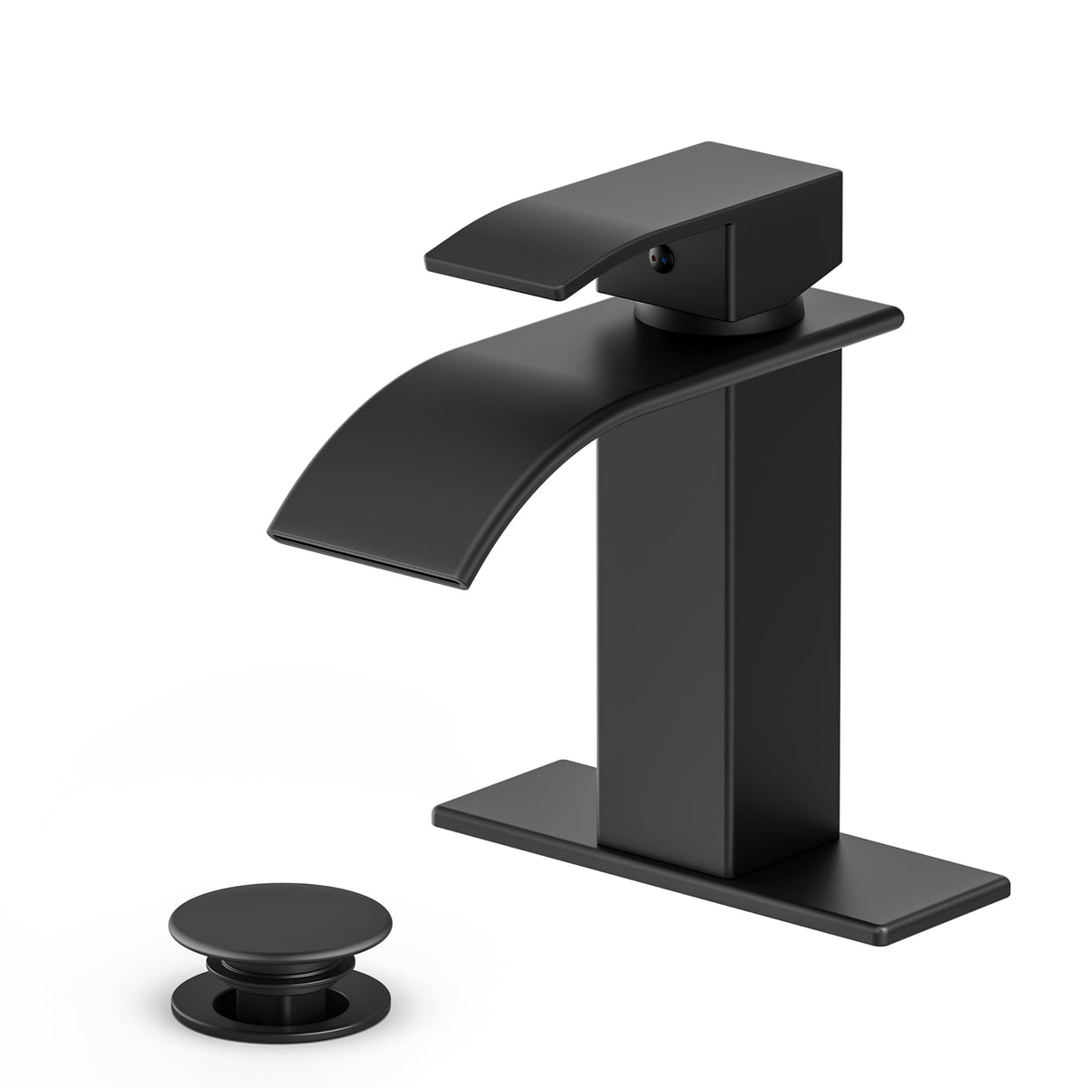 Ryuwanku matte black bathroom faucet overview for a modern vanity setup