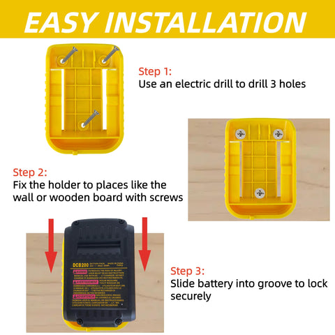Ryzljss display shows Dewalt 20V/60V compatibility for versatile storage