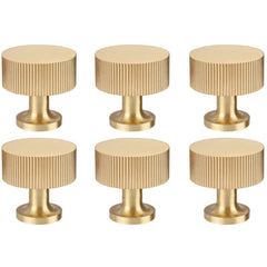 RZDEAL brass knob close-up, 1-inch diameter, ideal for cabinet upgrade