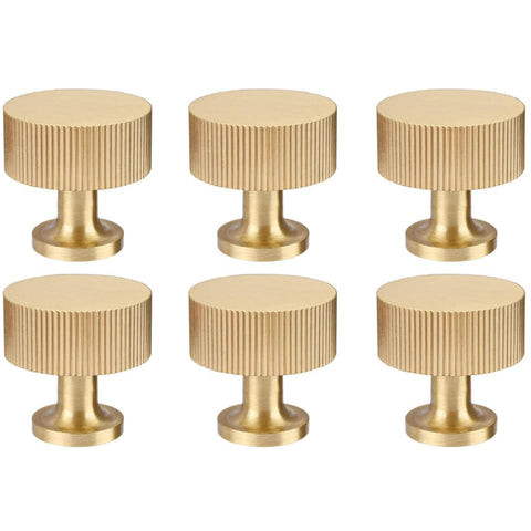 RZDEAL brass knob close-up, 1-inch diameter, ideal for cabinet upgrade