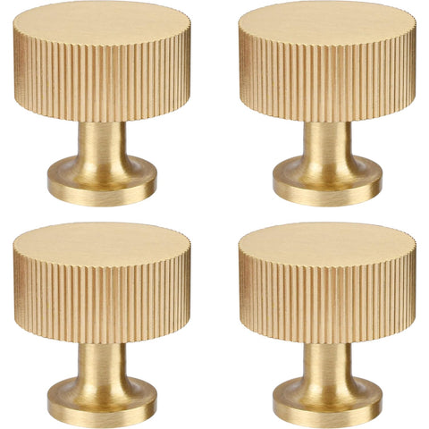 RZDEAL brass knob close-up with brushed gold finish for premium cabinetry.