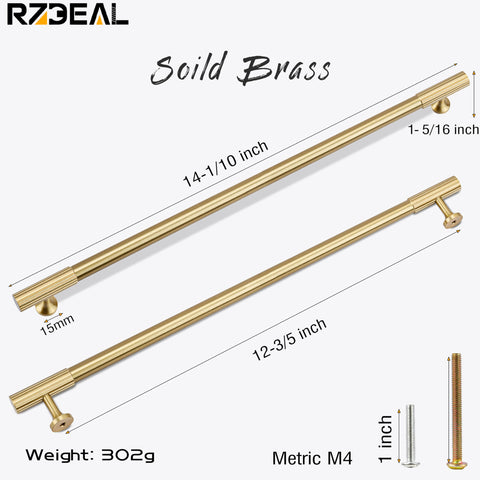 RZDEAL brushed-brass drawer pull showcases modern style and easy installation.
