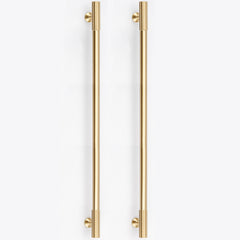RZDEAL gold cabinet pull with 12-3/5 inch hole centers for durable kitchen drawers.