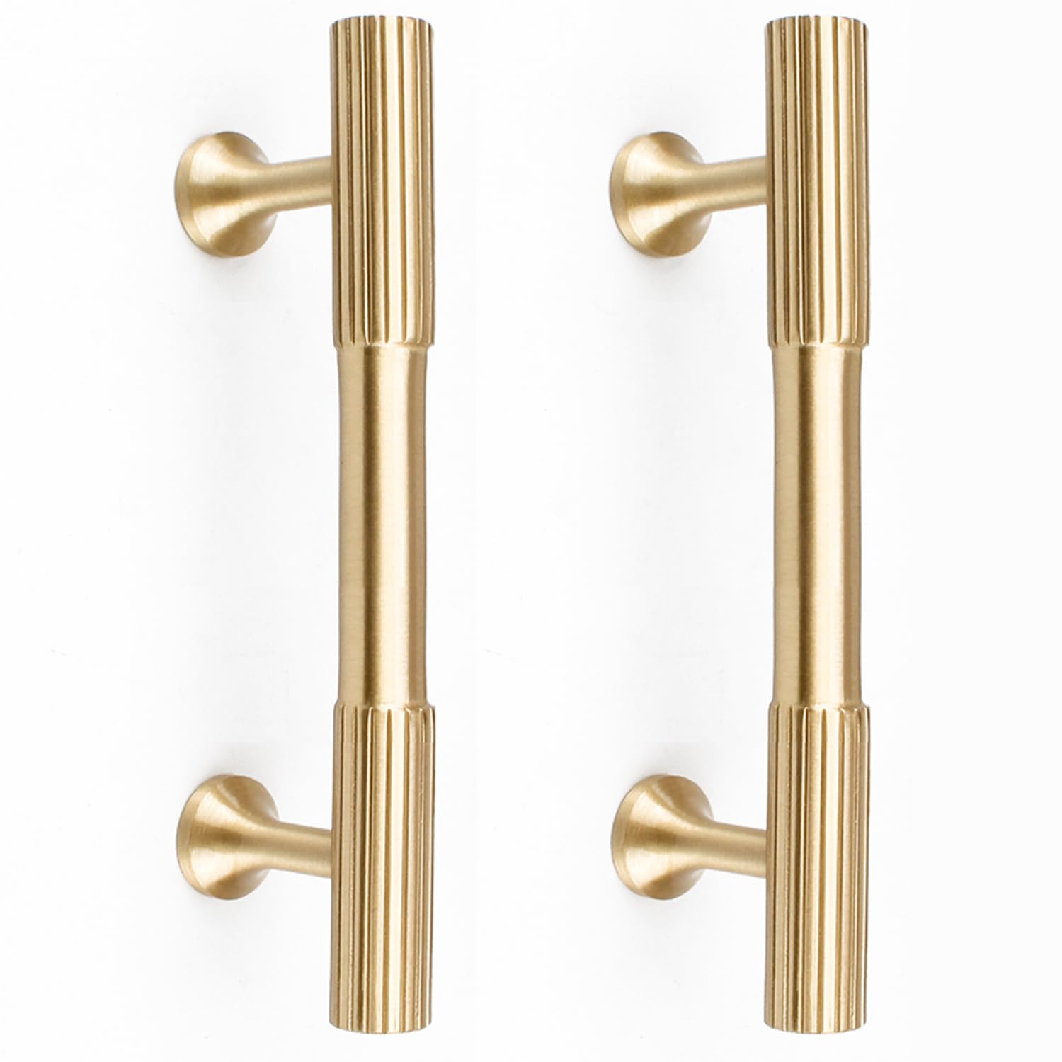 RZDEAL solid brass gold cabinet pull with 3-inch centers for durable daily use