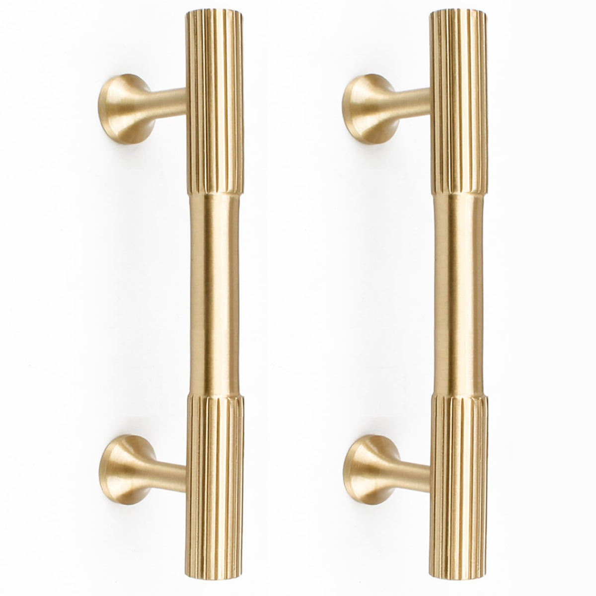 RZDEAL solid brass gold cabinet pull with 3-inch centers for durable daily use
