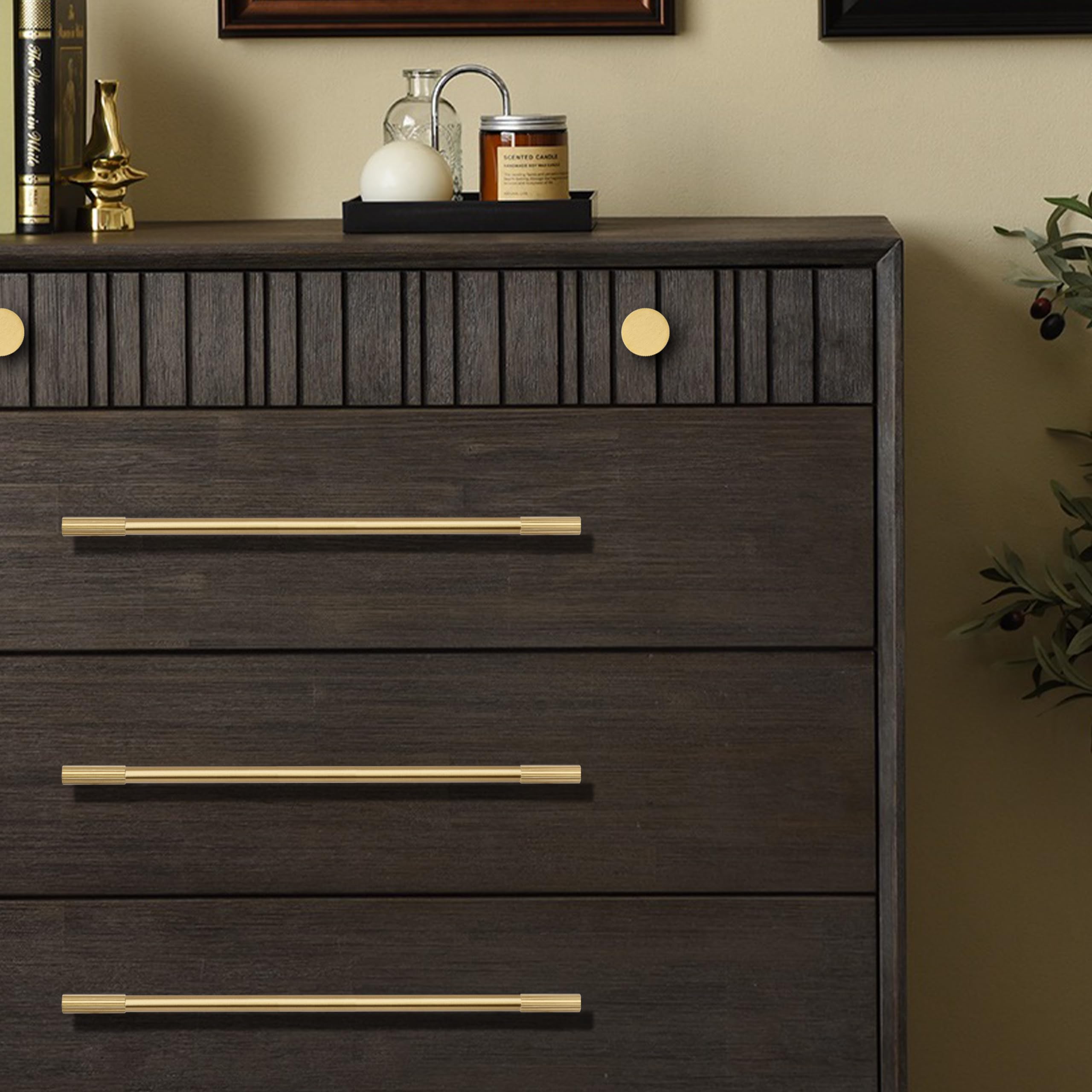 RZDEAL solid brass cabinet pull with 360mm length offers sturdy daily use.